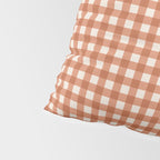 Gingham Plaid Pattern - Brick Red Pillow Sham Gallery Image 4