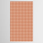 Gingham Plaid Pattern - Brick Red Tablecloth Gallery Image 2