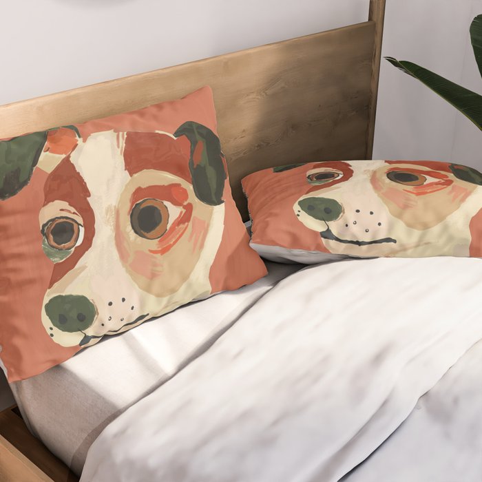 The Bookish Dog Pillow Sham Gallery Image 2