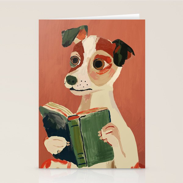 The Bookish Dog Stationery Card