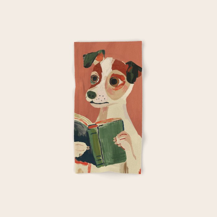 The Bookish Dog Bath Towel Gallery Image 1
