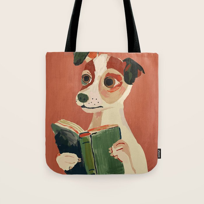 The Bookish Dog Tote Bag Gallery Image 1