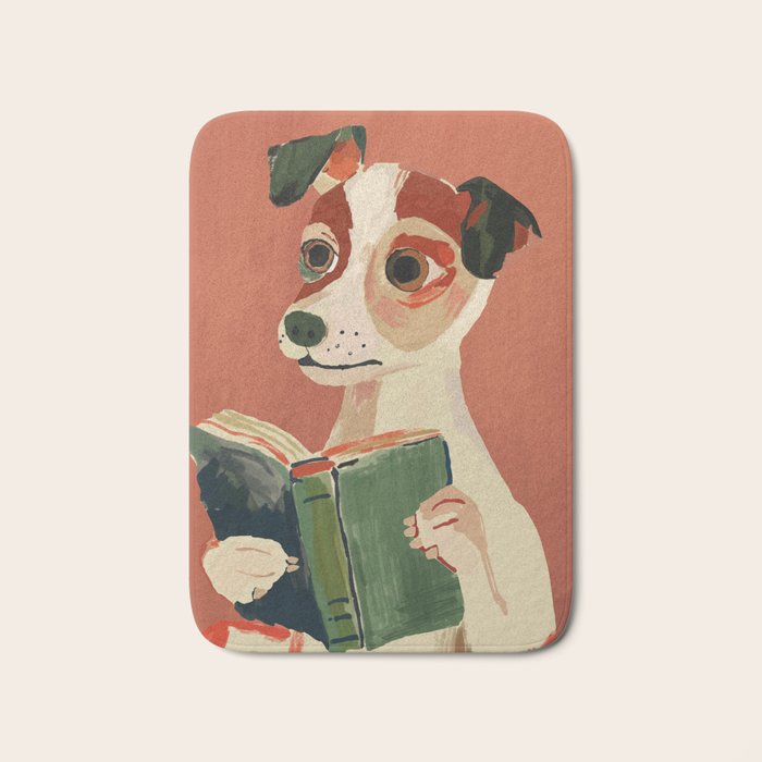 The Bookish Dog Bath Mat Gallery Image 1