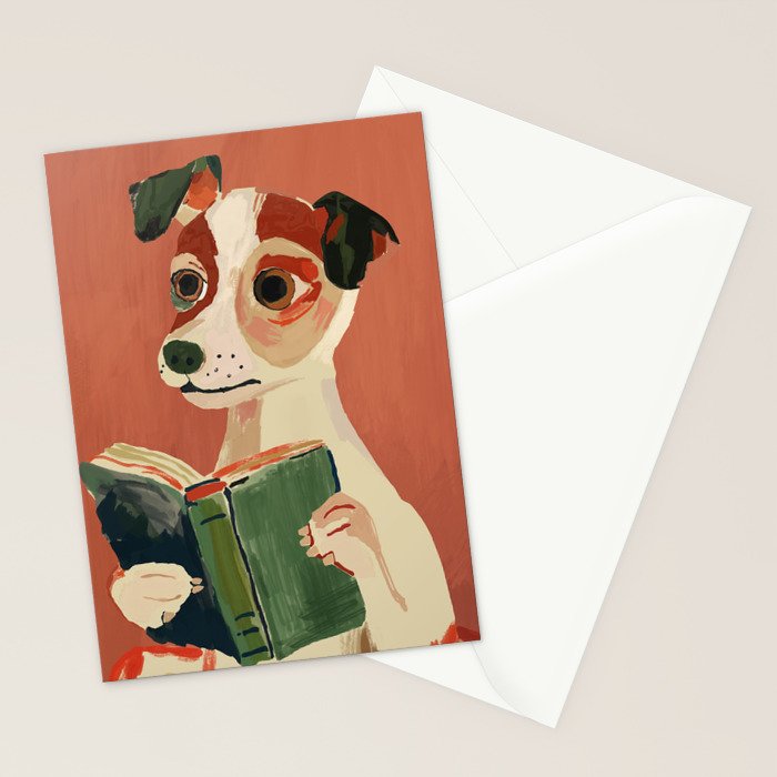 The Bookish Dog Stationery Card Gallery Image 2