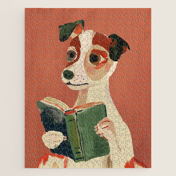 The Bookish Dog Jigsaw Puzzle Gallery Image 1