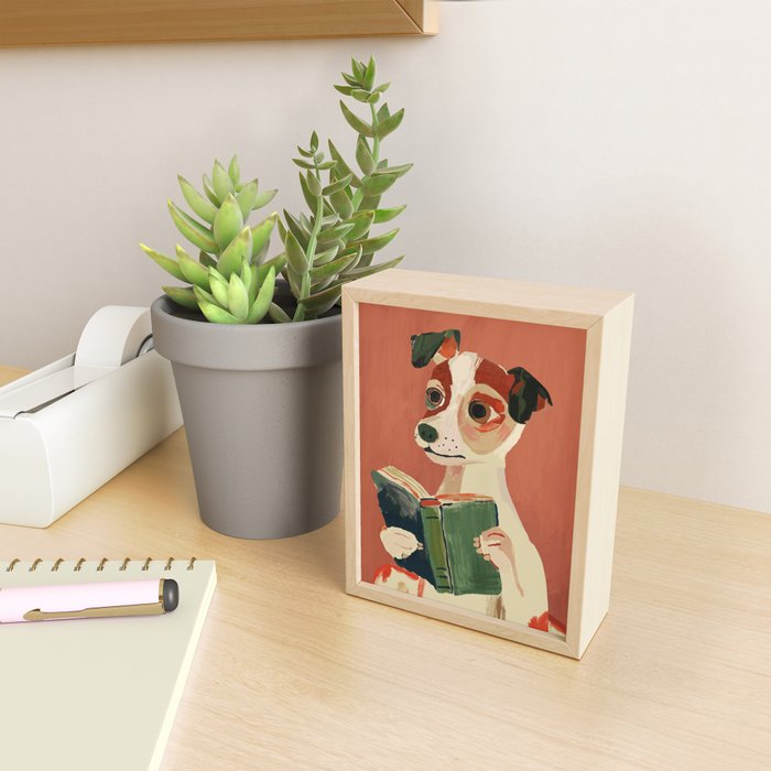 The Bookish Dog Mini Art Print Gallery Image 2