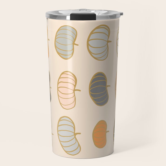 Retro Pumpkin Pattern Collection 1 Travel Mug Gallery Image 1