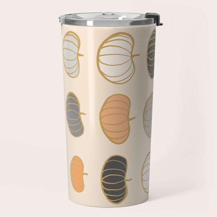 Retro Pumpkin Pattern Collection 1 Travel Mug Gallery Image 2