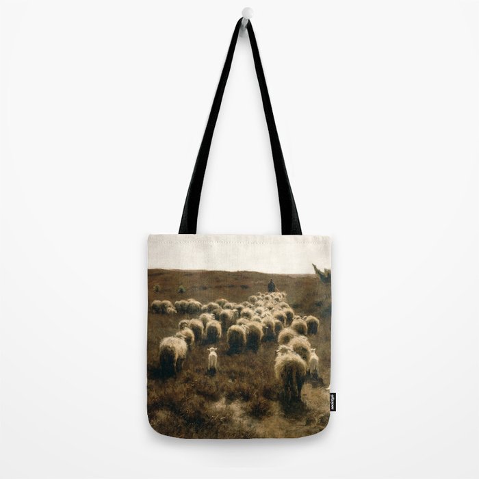The Return of the Flock, Laren by Anton Mauve Tote Bag Gallery Image 2
