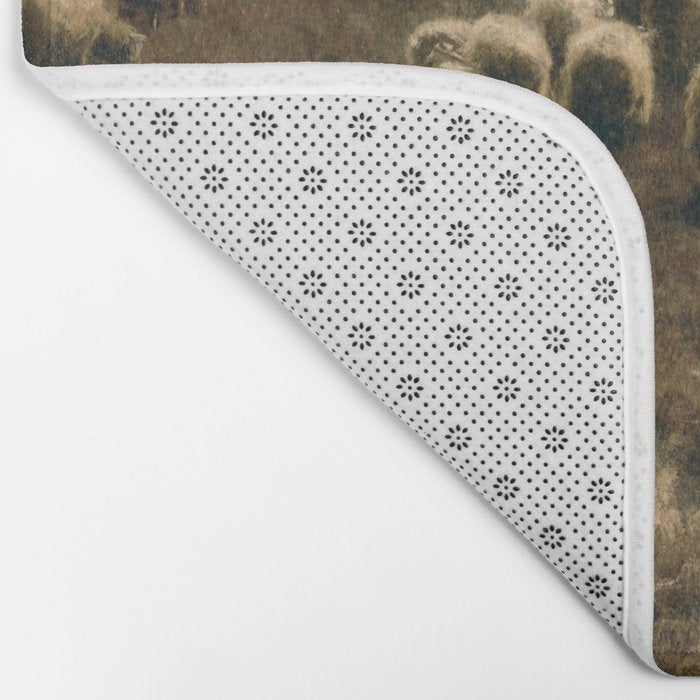 The Return of the Flock, Laren by Anton Mauve Bath Mat Gallery Image 2