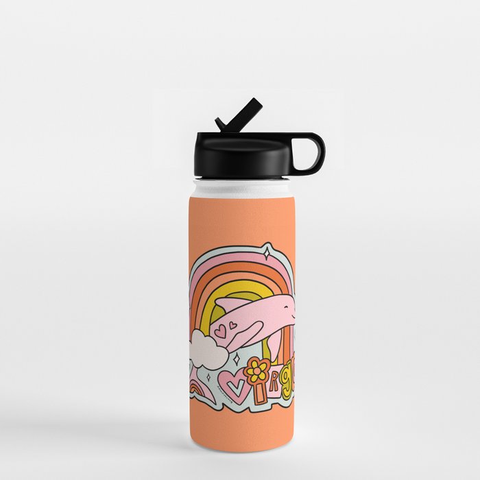 Virgo Dolphin Water Bottle Gallery Image 1