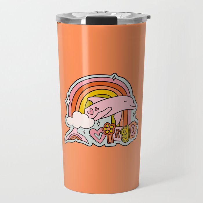 Virgo Dolphin Travel Mug Gallery Image 1