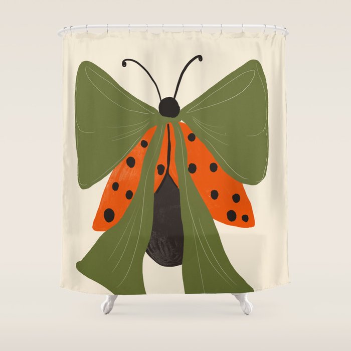 Lady in Flight Shower Curtain Gallery Image 1