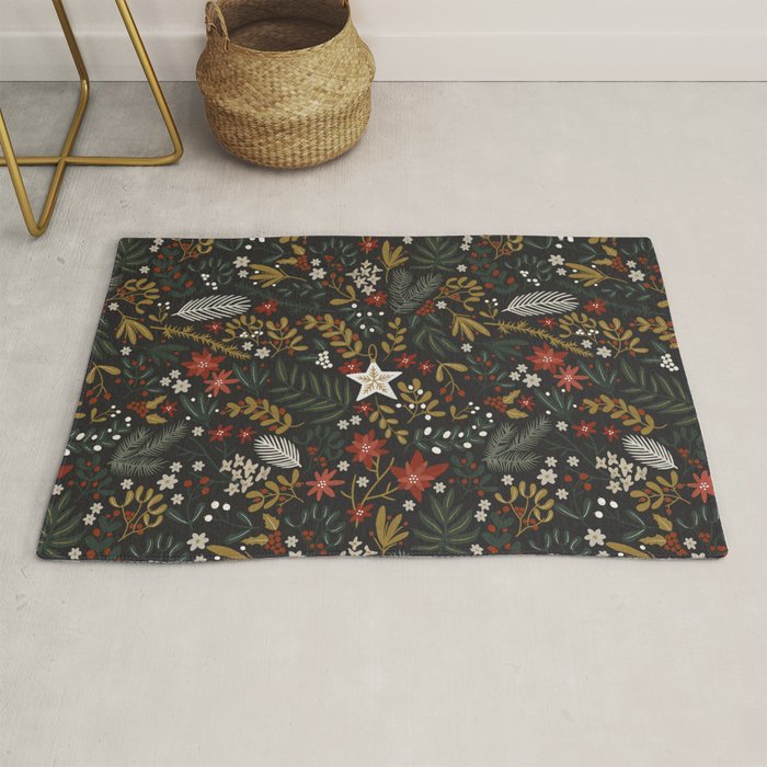 Dark holidays nature Rug Gallery Image 1
