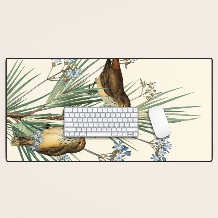 Little Birds and Flowers III Desk Mat Gallery Image 1