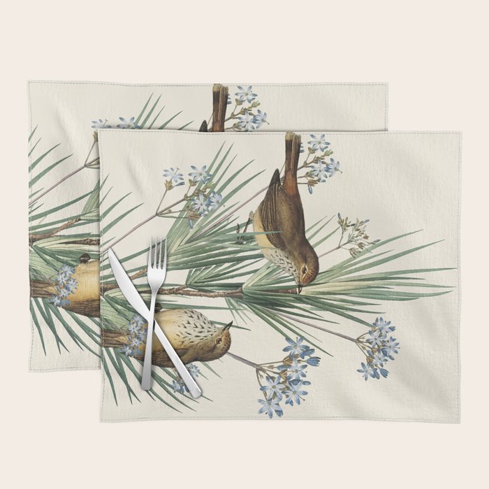 Little Birds and Flowers III Placemat Gallery Image 1