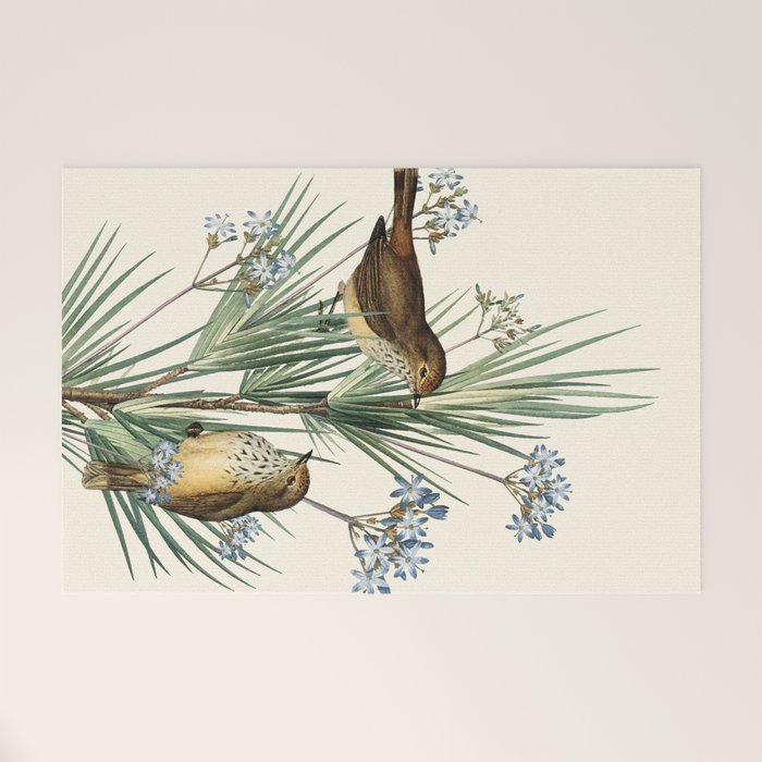 Little Birds and Flowers III Welcome Mat Gallery Image 1