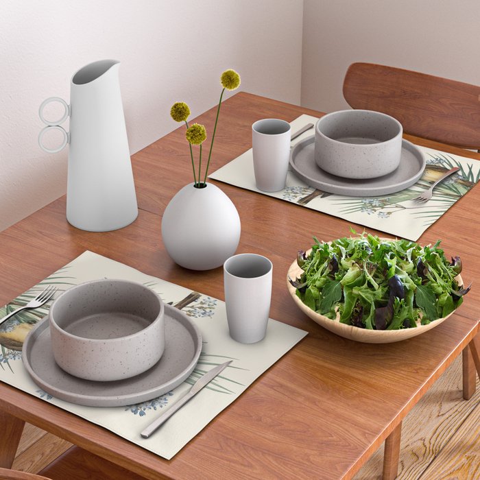 Little Birds and Flowers III Placemat Gallery Image 2