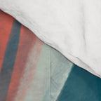 White Streams Through Pastel Shores | Abstract Shapes Design Comforter Gallery Image 4