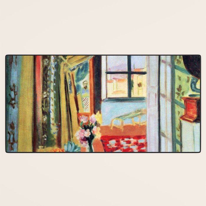 Henri Matisse Interior with a Phonograph Desk Mat Gallery Image 3