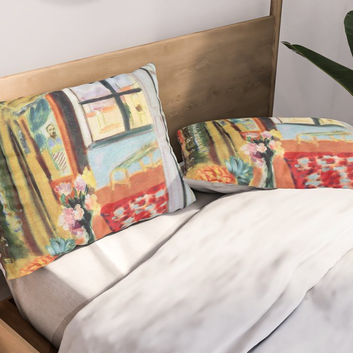 Henri Matisse Interior with a Phonograph Pillow Sham Gallery Image 2