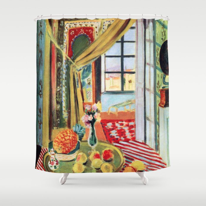 Henri Matisse Interior with a Phonograph Shower Curtain Gallery Image 1
