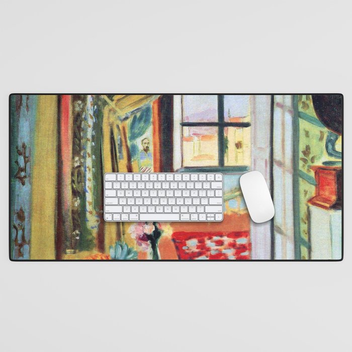 Henri Matisse Interior with a Phonograph Desk Mat Gallery Image 1
