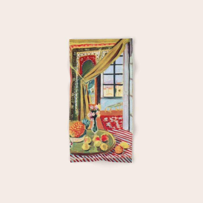 Henri Matisse Interior with a Phonograph Bath Towel Gallery Image 1
