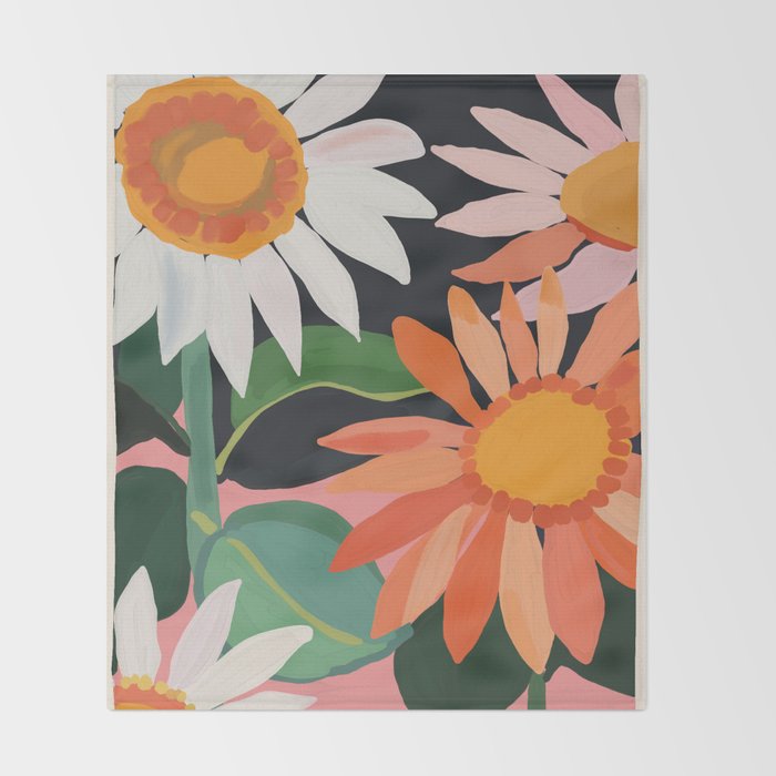 Sunflowers 23 Throw Blanket Gallery Image 2