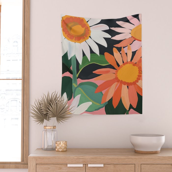 Sunflowers 23 Wall Tapestry Gallery Image 2