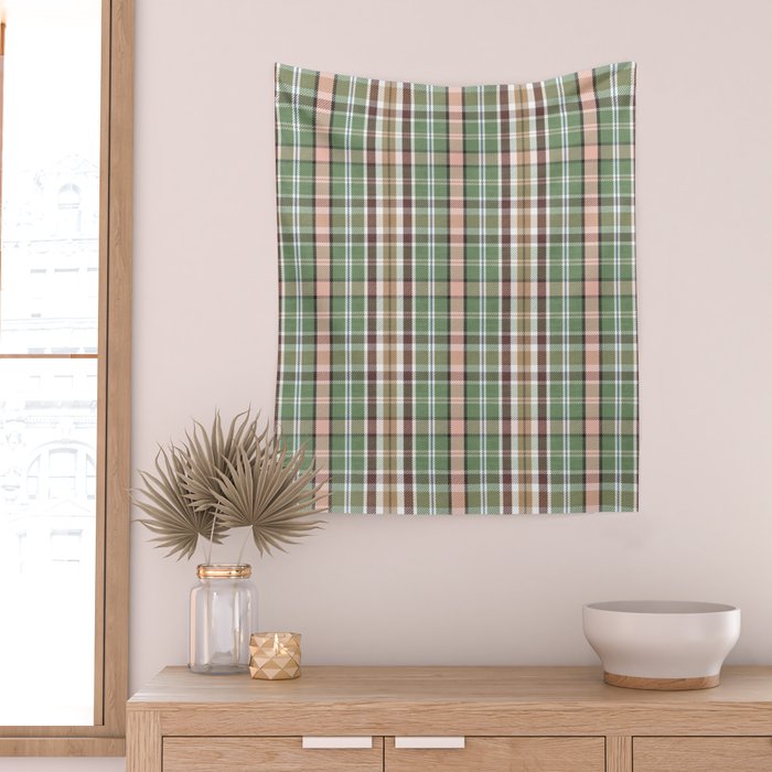 Wilderness Plaid Cozy Heirloom Multi Wall Tapestry Gallery Image 2