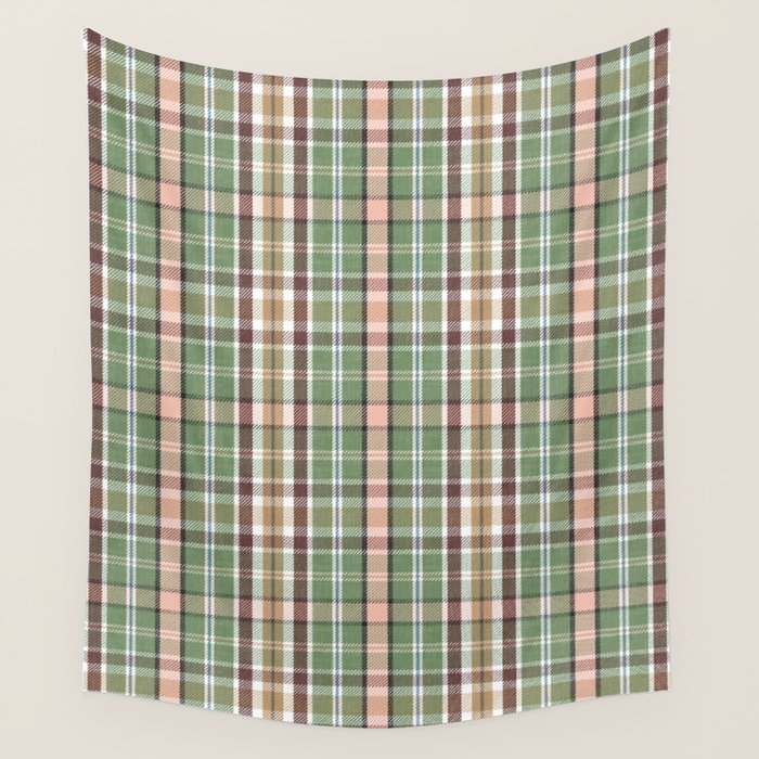 Wilderness Plaid Cozy Heirloom Multi Wall Tapestry Gallery Image 1
