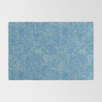 Flowing Blue Spiral Pattern Rug Gallery Image 2