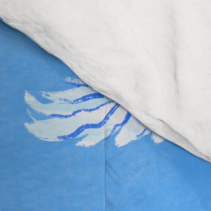 Willow Plants and Birds (blue) Comforter Gallery Image 4