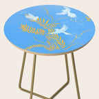 Willow Plants and Birds (blue) Side Table Gallery Image 2