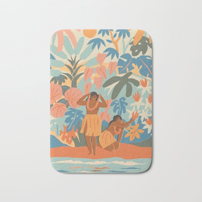Hawaiian Lei Bath Mat Gallery Image 1