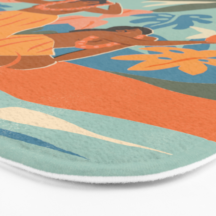 Hawaiian Lei Bath Mat Gallery Image 3
