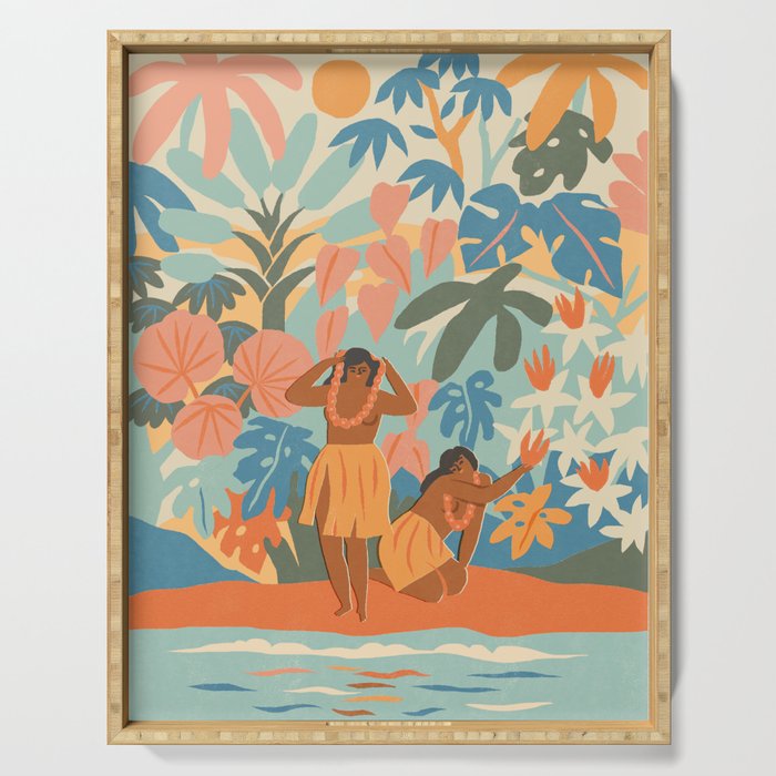 Hawaiian Lei Serving Tray Gallery Image 1