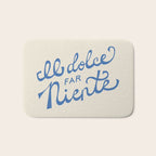 Il dolce far niente Italian - The sweetness of doing nothing Hand Lettering Bath Mat Gallery Image 1