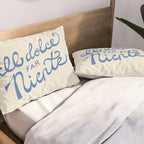 Il dolce far niente Italian - The sweetness of doing nothing Hand Lettering Pillow Sham Gallery Image 2