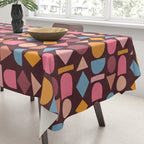 Geo Mod Shapes - Dark Tablecloth Gallery Image 3