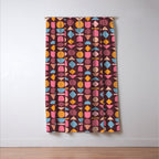 Geo Mod Shapes - Dark Window Curtain Gallery Image 3