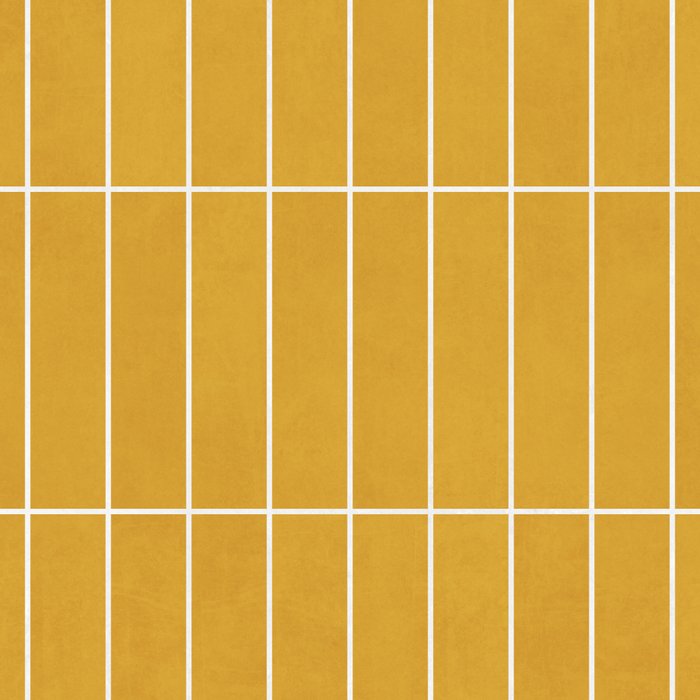 Rectangular Grid Pattern - Mustard Yellow Coffee Mug Gallery Image 2
