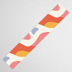 Abstract colorful organic shape art pattern Table Runner Gallery Image 3