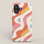 Abstract colorful organic shape art pattern iPhone Case Gallery Image 1