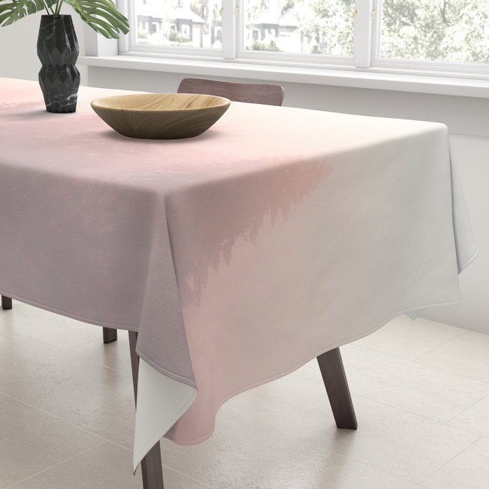 Foggy Forest Adventure - Mountain Woods Wanderlust Tablecloth Gallery Image 3