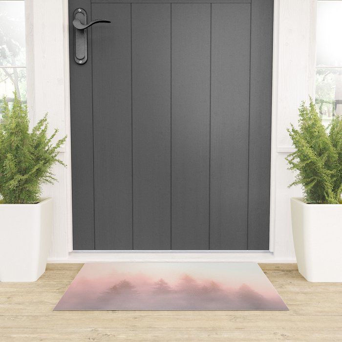 Foggy Forest Adventure - Mountain Woods Wanderlust Welcome Mat Gallery Image 3