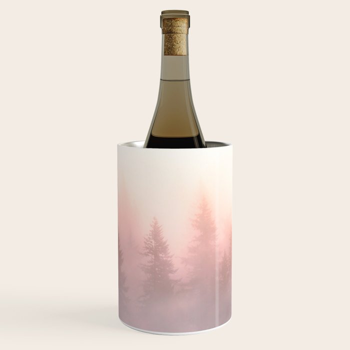 Foggy Forest Adventure - Mountain Woods Wanderlust Wine Chiller Gallery Image 1