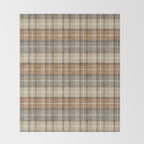 fall plaid - neutral earth tones Throw Blanket Gallery Image 2
