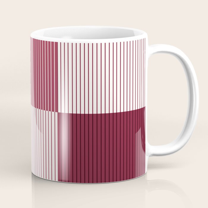 Color Block Line Pattern XVII Coffee Mug Gallery Image 1